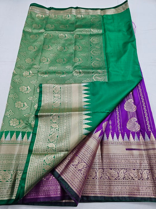 Kanchipuram Blended Trendy Fancy Silk Saree 198