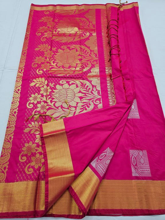Kanchipuram Blended Trendy Fancy Silk Saree 207