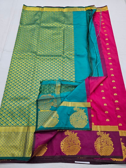Kanchipuram Blended Trendy Fancy Silk Saree 209
