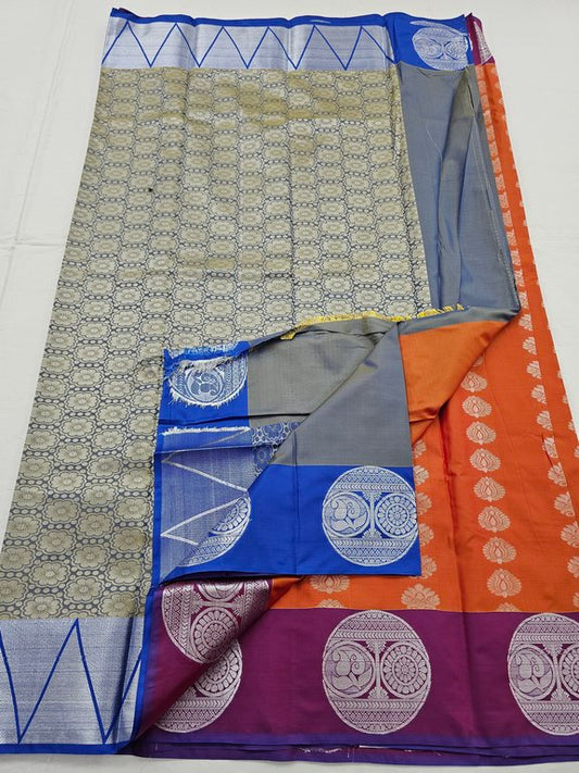 Kanchipuram Blended Trendy Fancy Silk Saree 216