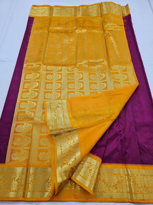 Kanchipuram Blended Trendy Fancy Silk Saree 218
