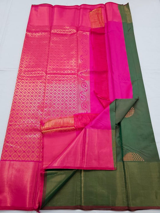 Kanchipuram Blended Trendy Fancy Silk Saree 223