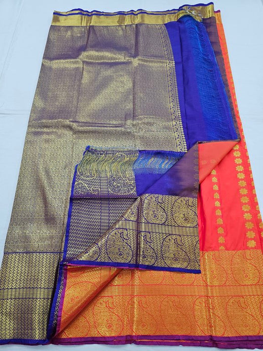 Kanchipuram Blended Trendy Fancy Silk Saree 236