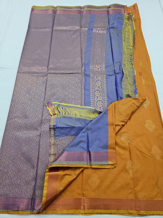 Kanchipuram Blended Trendy Fancy Silk Saree 242