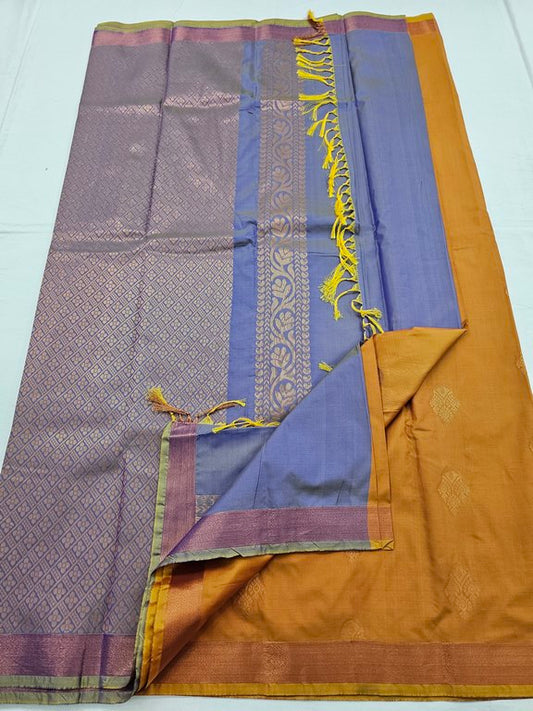 Kanchipuram Blended Trendy Fancy Silk Saree 244