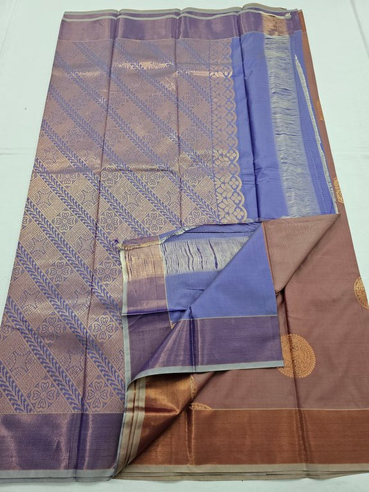 Kanchipuram Blended Trendy Fancy Silk Saree 248