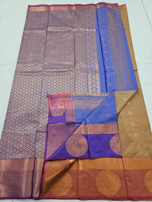 Kanchipuram Blended Trendy Fancy Silk Saree 251