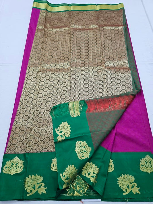 Kanchipuram Blended Trendy Fancy Silk Saree 252