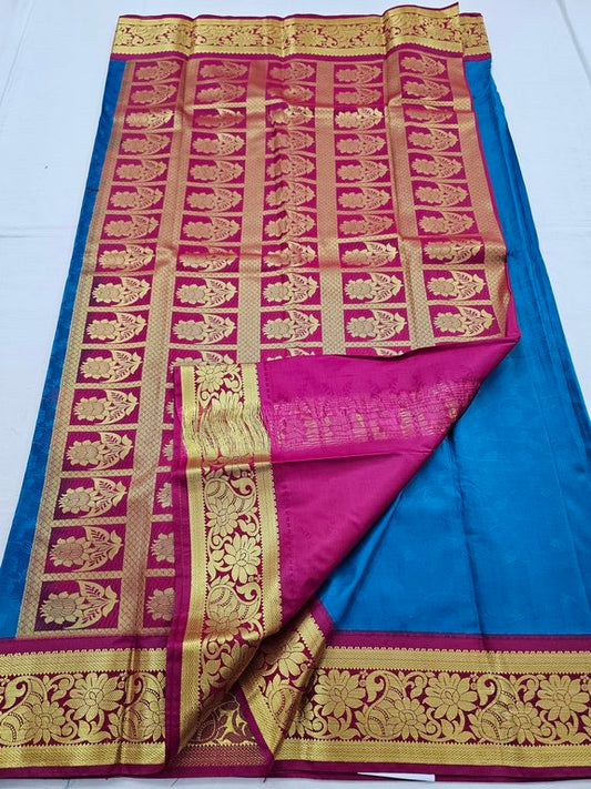 Kanchipuram Blended Trendy Fancy Silk Saree 253