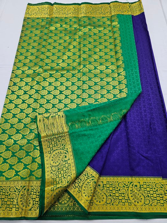 Kanchipuram Blended Trendy Fancy Silk Saree 255