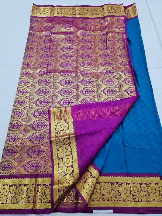 Kanchipuram Blended Trendy Fancy Silk Saree 258