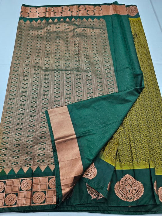 Kanchipuram Blended Trendy Fancy Silk Saree 262