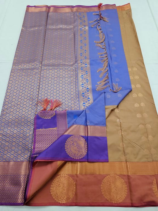 Kanchipuram Blended Trendy Fancy Silk Saree 265