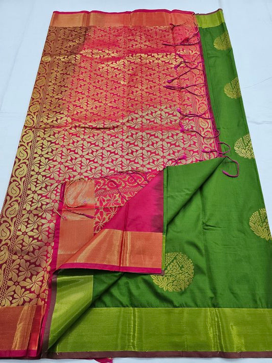 Kanchipuram Blended Trendy Fancy Silk Saree 292