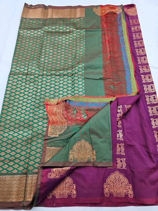 Kanchipuram Blended Trendy Fancy Silk Saree 293