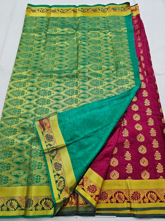 Kanchipuram Blended Trendy Fancy Silk Saree 297