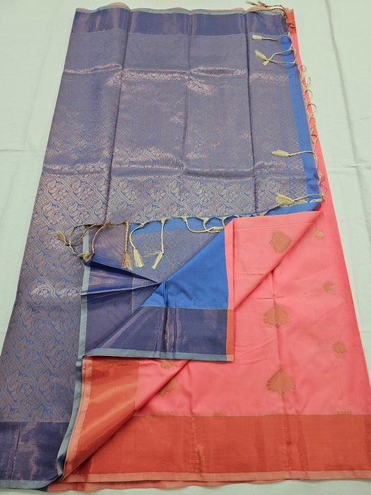 Kanchipuram Blended Trendy Fancy Silk Saree 299