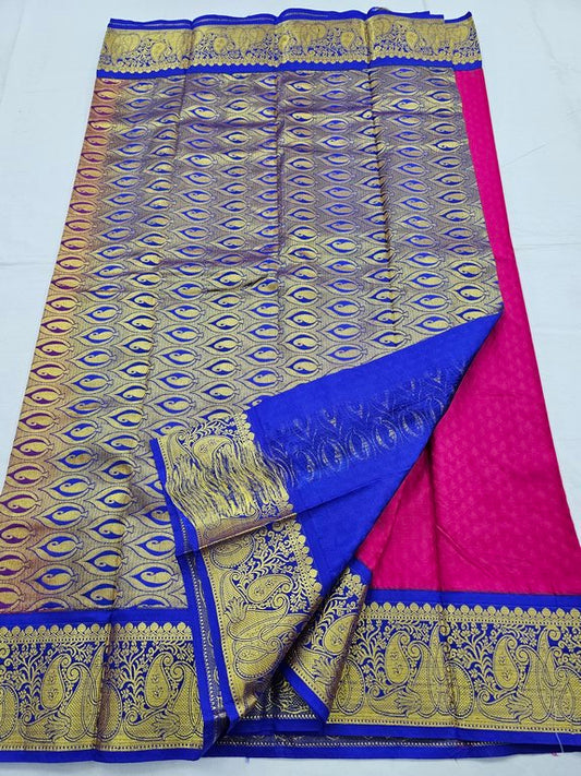 Kanchipuram Blended Trendy Fancy Silk Saree 303