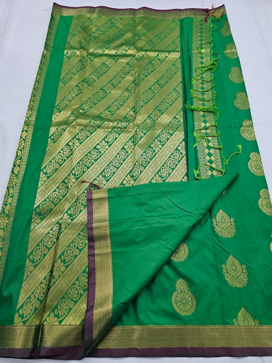 Kanchipuram Blended Trendy Fancy Silk Saree 313