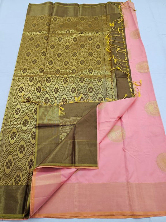 Kanchipuram Blended Trendy Fancy Silk Saree 318