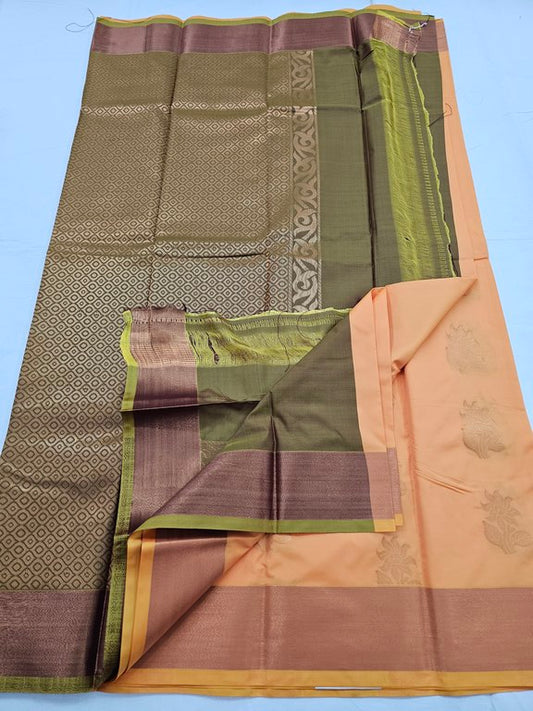Kanchipuram Blended Trendy Fancy Silk Saree 321