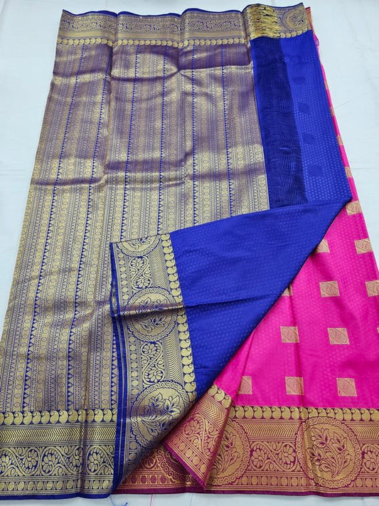 Kanchipuram Blended Trendy Fancy Silk Saree 325
