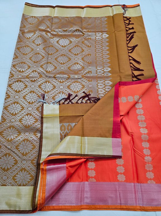Kanchipuram Blended Trendy Fancy Silk Saree 328
