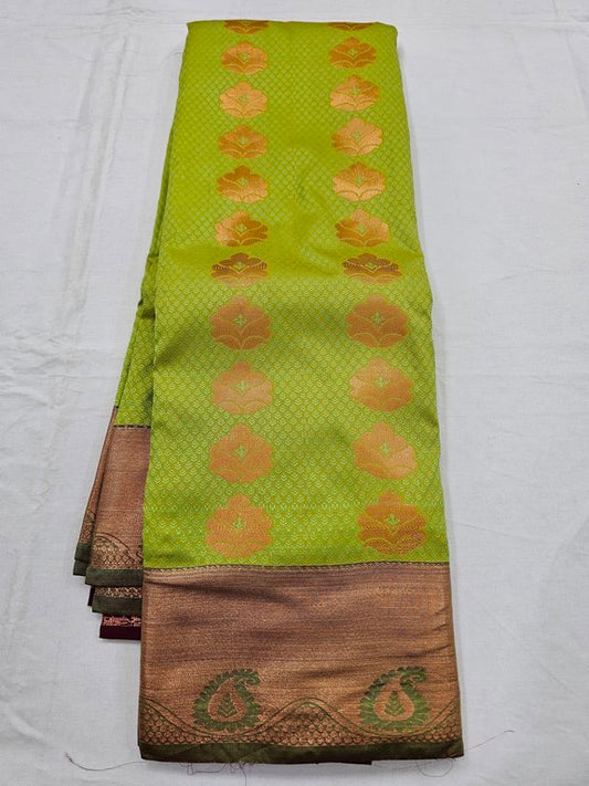 Kanchipuram Blended Trendy Fancy Silk Saree 329