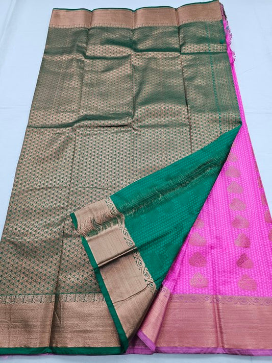 Kanchipuram Blended Trendy Fancy Silk Saree 332