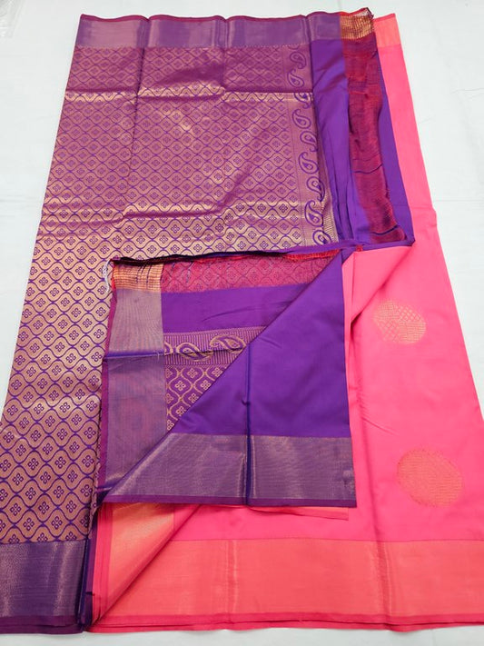 Kanchipuram Blended Trendy Fancy Silk Saree 336