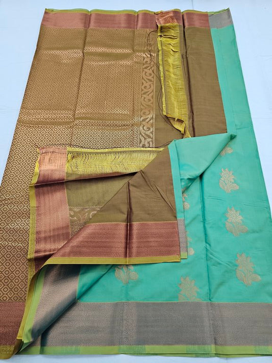 Kanchipuram Blended Trendy Fancy Silk Saree 337