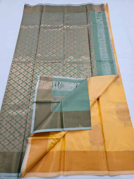 Kanchipuram Blended Trendy Fancy Silk Saree 338