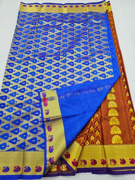 Kanchipuram Blended Trendy Fancy Silk Saree 339