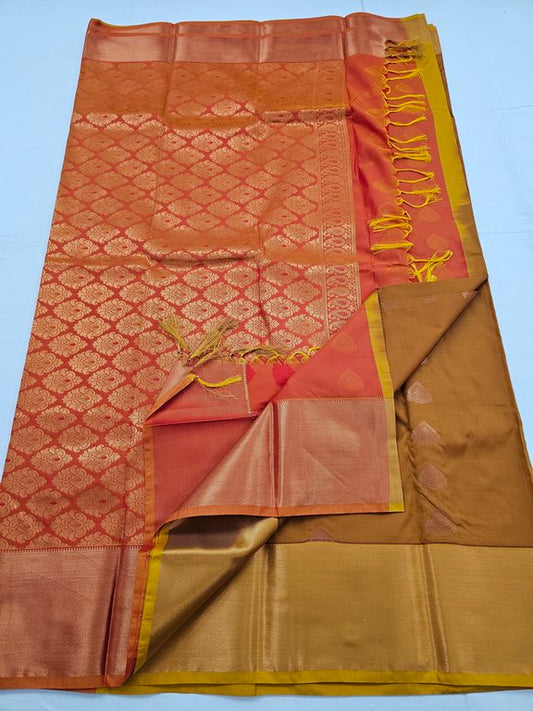Kanchipuram Blended Trendy Fancy Silk Saree 341
