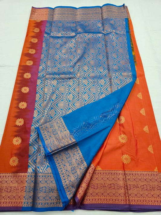 Kanchipuram Blended Trendy Fancy Silk Saree 345