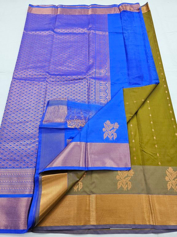 Kanchipuram Blended Trendy Fancy Silk Saree 346