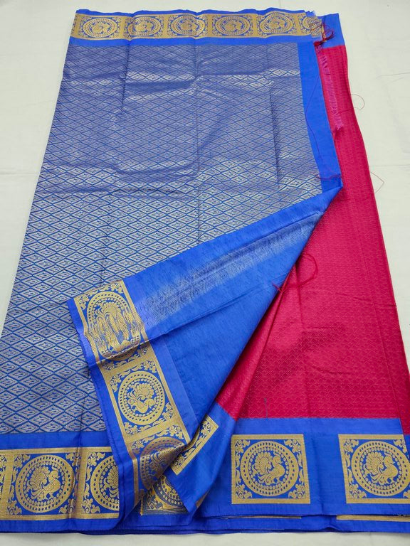Kanchipuram Blended Trendy Fancy Silk Saree 347