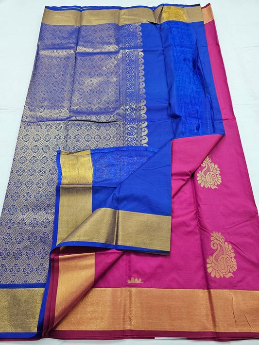 Kanchipuram Blended Trendy Fancy Silk Saree 349