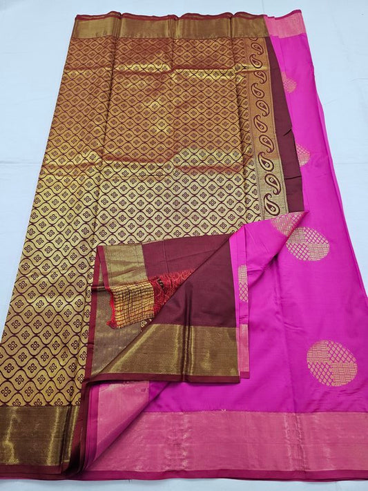 Kanchipuram Blended Trendy Fancy Silk Saree 351