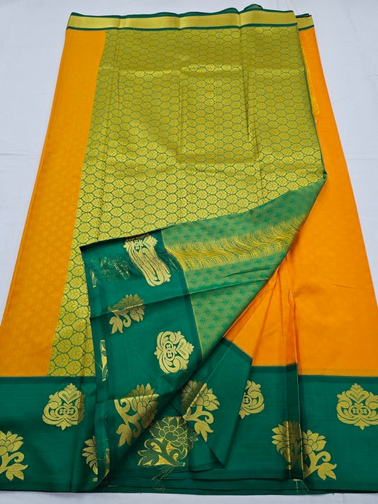 Kanchipuram Blended Trendy Fancy Silk Saree 354