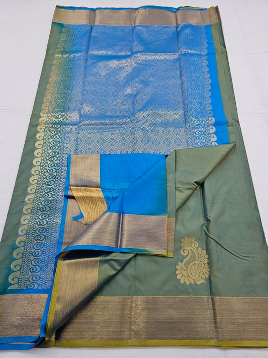 Kanchipuram Blended Trendy Fancy Silk Saree 359