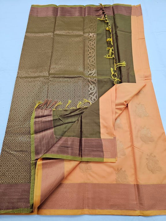 Kanchipuram Blended Trendy Fancy Silk Saree 360