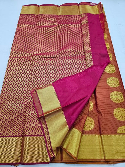 Kanchipuram Blended Trendy Fancy Silk Saree 366
