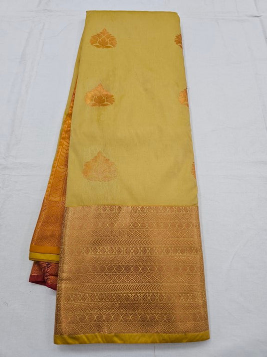 Kanchipuram Blended Trendy Fancy Silk Saree 371