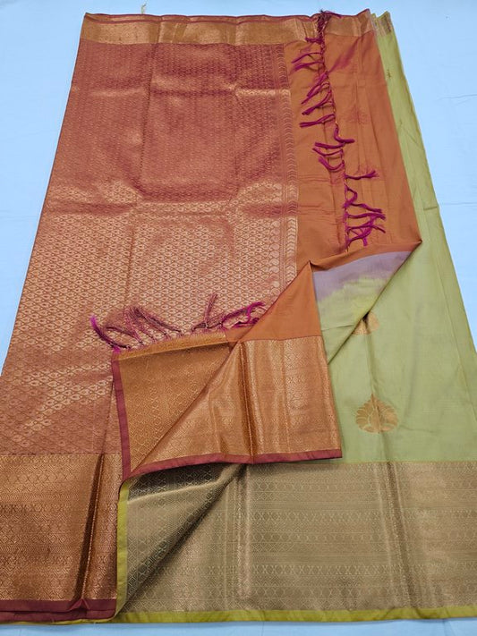 Kanchipuram Blended Trendy Fancy Silk Saree 371