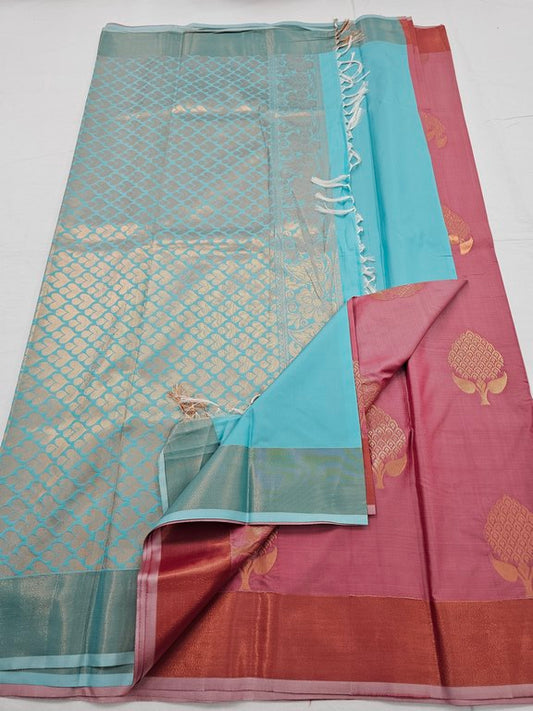 Kanchipuram Blended Trendy Fancy Silk Saree 376