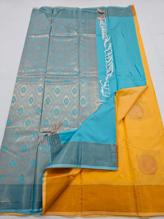 Kanchipuram Blended Trendy Fancy Silk Saree 377