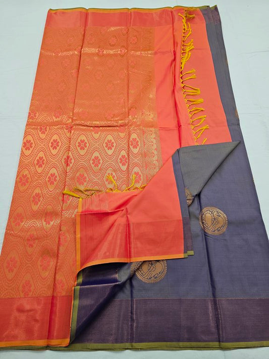 Kanchipuram Blended Trendy Fancy Silk Saree 378