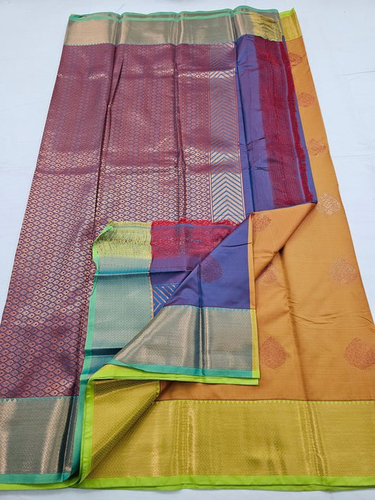 Kanchipuram Blended Trendy Fancy Silk Saree 380