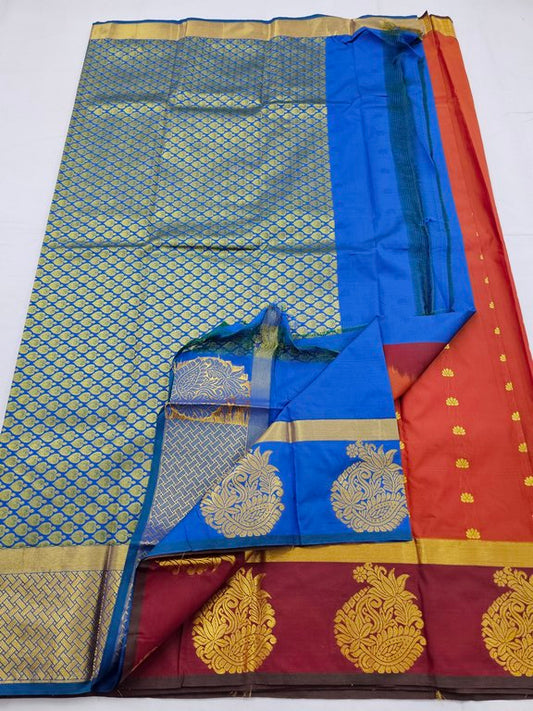 Kanchipuram Blended Trendy Fancy Silk Saree 381